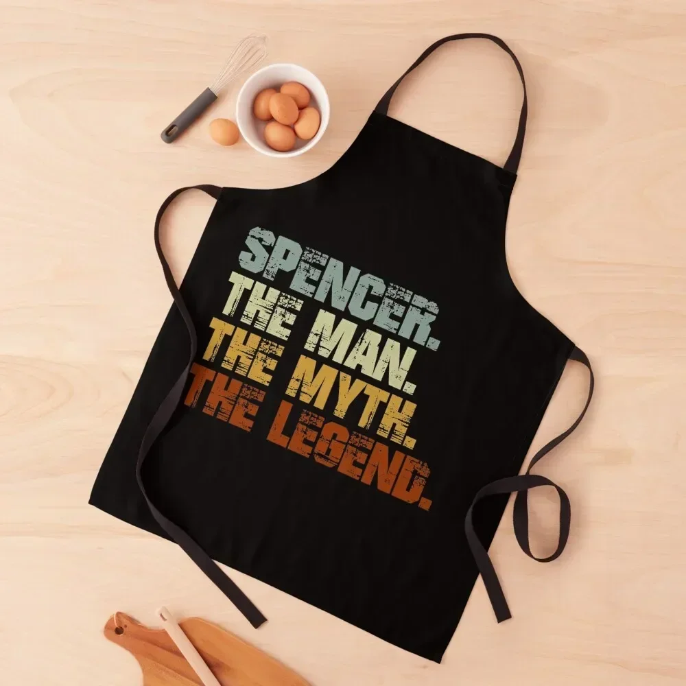 

Фартук Spencer The Man The Myth The Legend для дома, полезные детали Кухня Шеф-повар Мужской кухонный фартук для мужчин