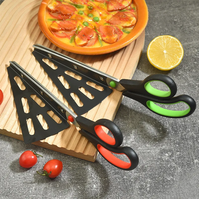 Abnehmbare Pizzas chere aus Edelstahl Kreative Backwerk zeuge Schere Haushalts küchen schere Spatel schere 2-in-1-Backen