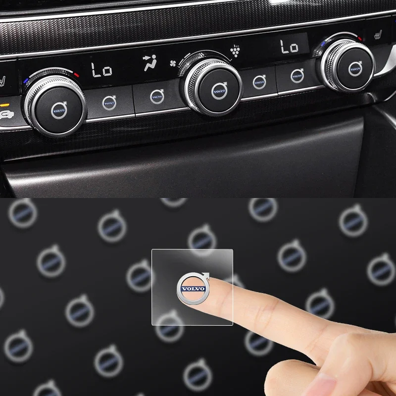 Car Interior Sticker Central control Decals Emblem Badge For Volvo Rdesign XC60 XC90 XC40 V50 V60 V40 EX30 S60 C30 V70 S90 AWD