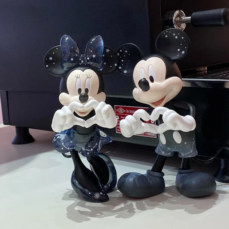 New Disney Cartoon Minnie Mickey Mouse Figures toys set Goofy Wedding cake decoration Action Wedding gift