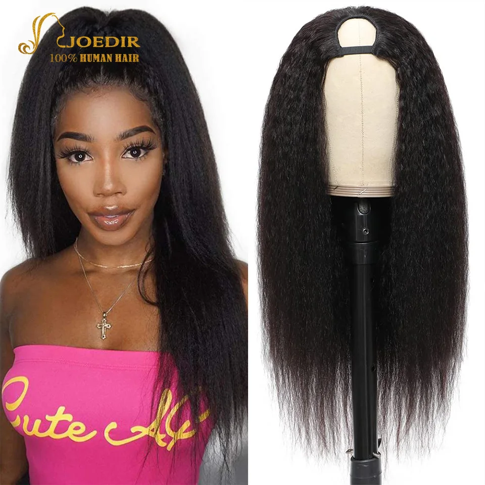 

Kinky Straight U Part Wigs for Black Women Wigs Glueluss No Leave Out Wig Kinky Straight U Part Wigs for Women Natural Scalp