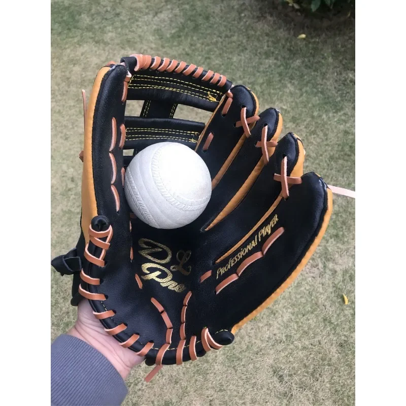 Leather Baseball Gloves 11.5-12.5 Inch Professional Catcher Mitt for Youth & Adult Softball Baseball Daily Training Equipment view 6
