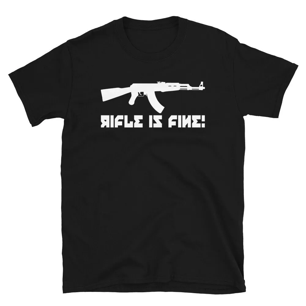 Rifle Is Fine AK47 Greentext Meme Ivan Chesnokov Firearms Guns T Shirt