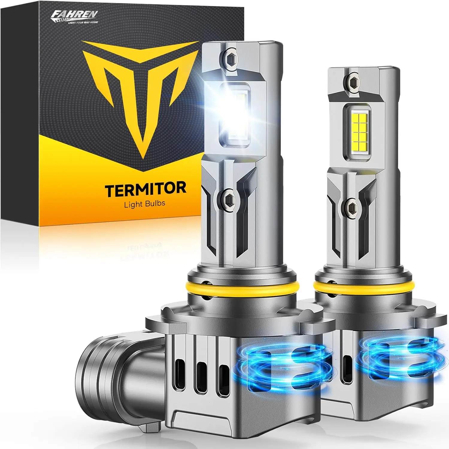 

Ультраяркая противотуманная лампа HB4, 90 000 лм, 6500K, холодный белый свет, с улучшенным охлаждением и сроком службы 90 000 часов