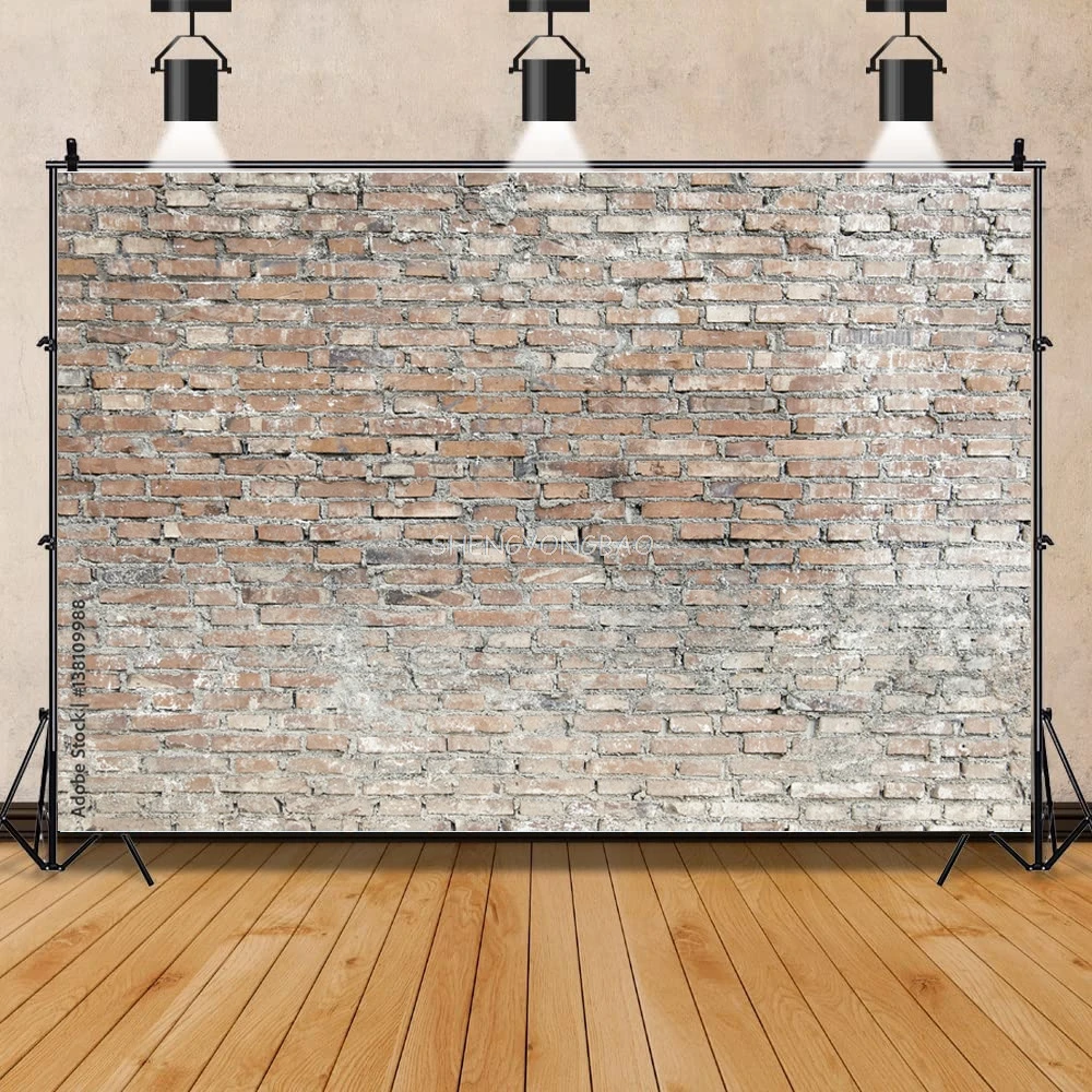 Texture Of a Perfect Black Brick Wall With Cracks And Defects Photography Background Portrait Photo Studio Backdrops Prop QZ-06