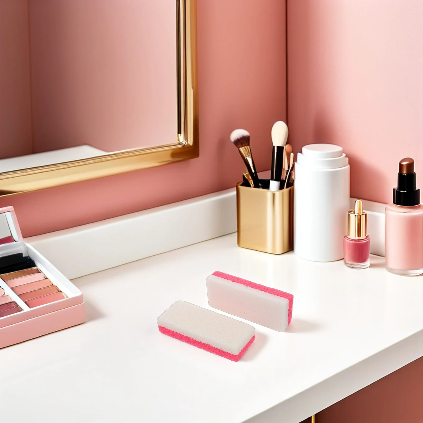 10개입 발 각질 제거용 양면 페디큐어 도구 가벼운 미니 연마석 발 스크러버