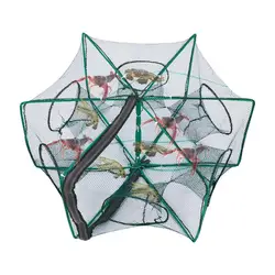Lightweight Crab Trap with 6 Holes, Nylon Fishing Net, Shrimp Net, Multipurpose Fishing Trap Accessories for Shrimps and Crabs