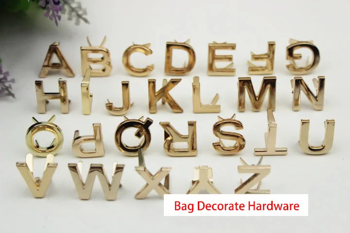 5 Stücke DIY Englisch 26 Buchstaben Metallnieten Klaue Nieten Für Taschen Kleidung Hüte Leder Dekor Alphabete Klaue Niet Handgemachte Handwerk – Detail 31