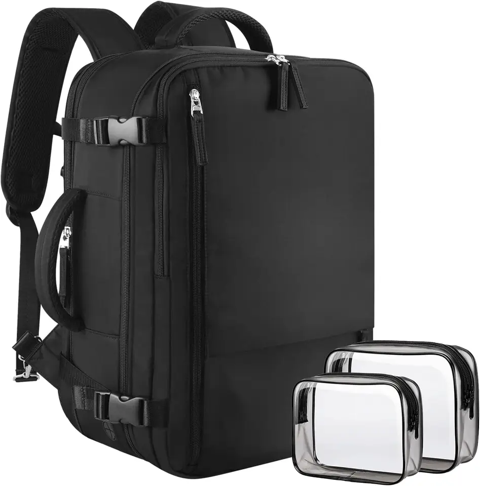 Expandable 40L Waterproof Travel Backpack with Laptop Compartment