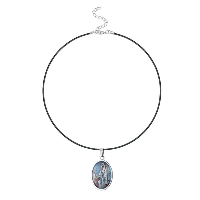جديد سانت جوزيف القديس الدينية الجلود حبل شنقا ملصق قلادة بالجملة