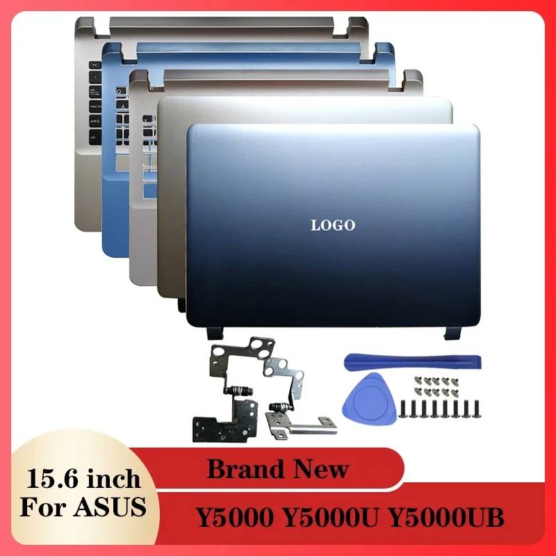 

NEW Laptop LCD Back Cover/Hinges/Palmrest Upper Case For ASUS Y5000 Y5000U Y5000UB Gold Blue