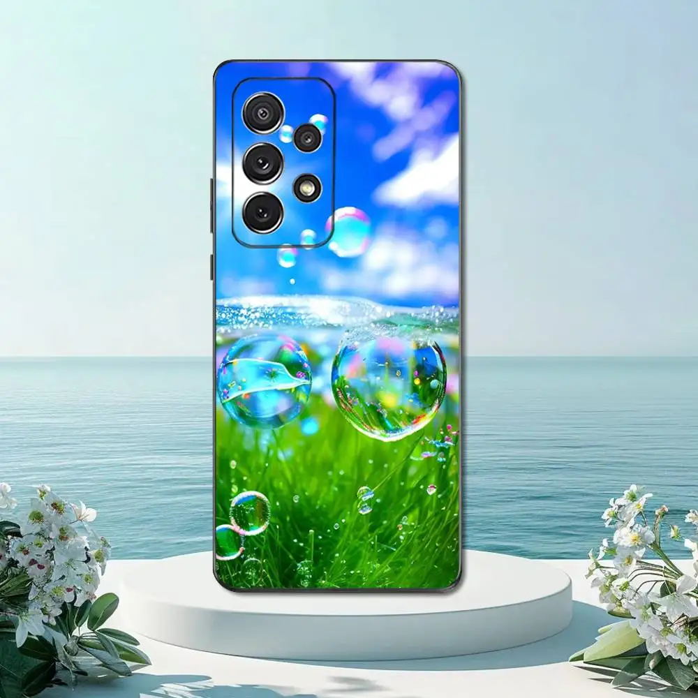 Funda de teléfono Frutiger Aero de arte fresco para Samsung S22,S21,S20,S10,S9,S25,S24,S23,Ultra,FE,Plus,Lite, funda negra de silicona suave