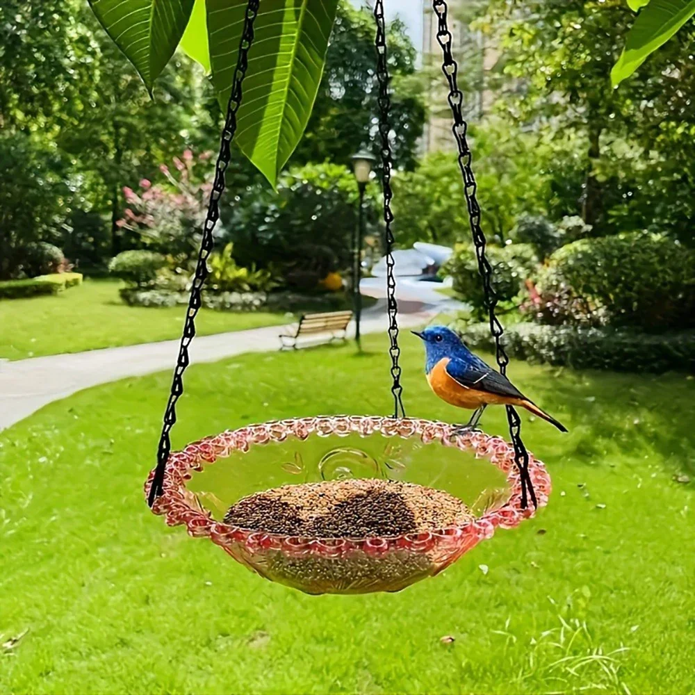 Bird Feeders Outside Hanging Oriole Feeder Bird Feeder Tray Durable Outdoor Bird Food Holder Perfect Gift For Avian Aficionados