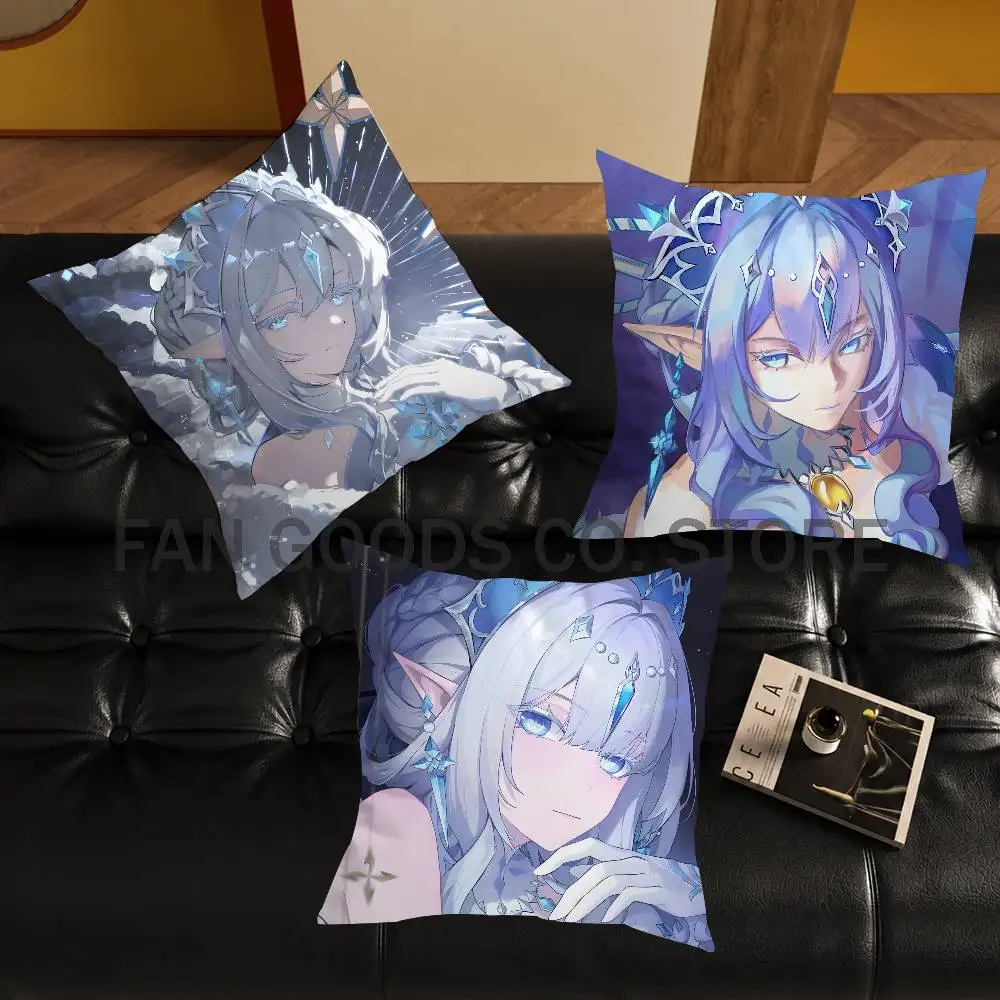 G-Genshin Tsaritsa Printed Pillow Cover Cushion Case Simple Sofa Pillow Case No Pillow Core