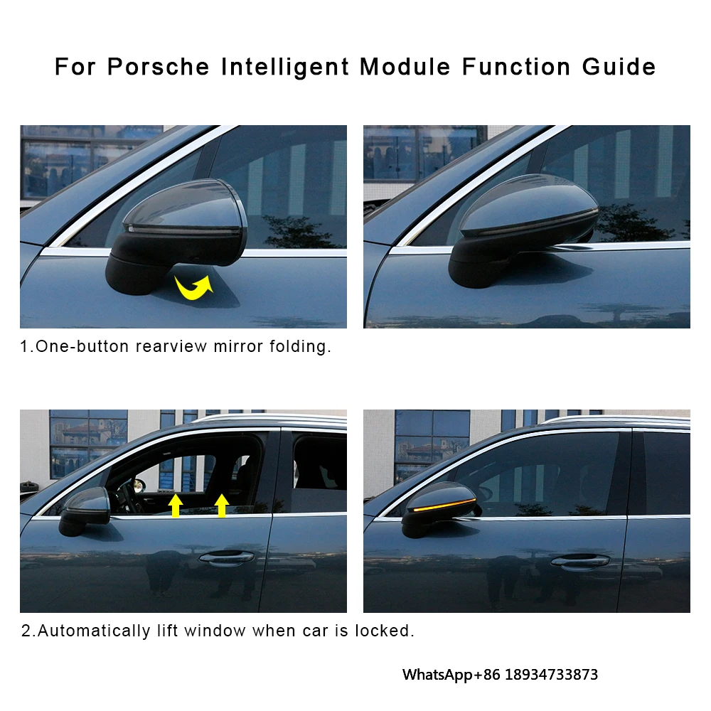 Modulo intelligente per Porsche One Key Lift Window Module Modulo bagagliaio chiuso Lucernario chiuso con un pulsante per Panamera Cayenne