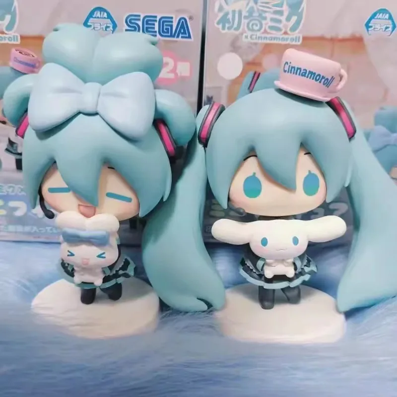 

2 Styles 10cm New Hatsune Miku Lily Fairy Cinnamon Dog Instant Noodle Press Figure Pillow Scenery for Children's gifts