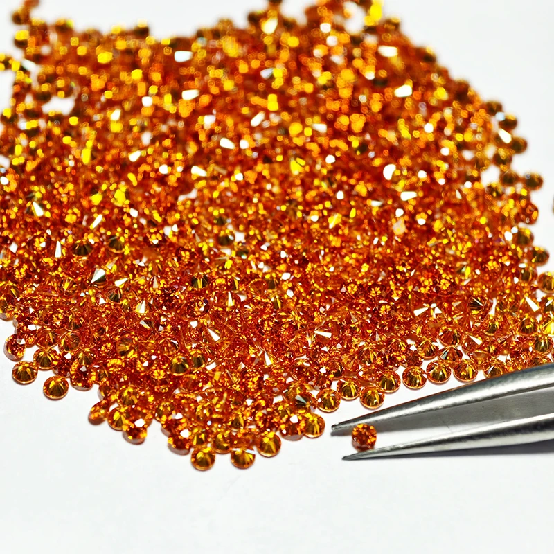 Garnet/Champagne/Ice Blue/Sakura/Golden Yellow Colors Moissanite Loose Stones Small Sizes from 0.7mm to 2.9mm (1.0ct / Pack)