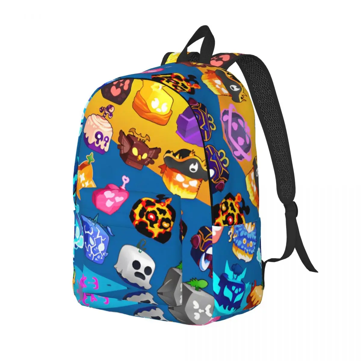 Blox Fruits Gaming Game Backpack for Boy Girl Kids Student School Bookbag Robloxx Daypack Kindergarten Primary Bag Hiking