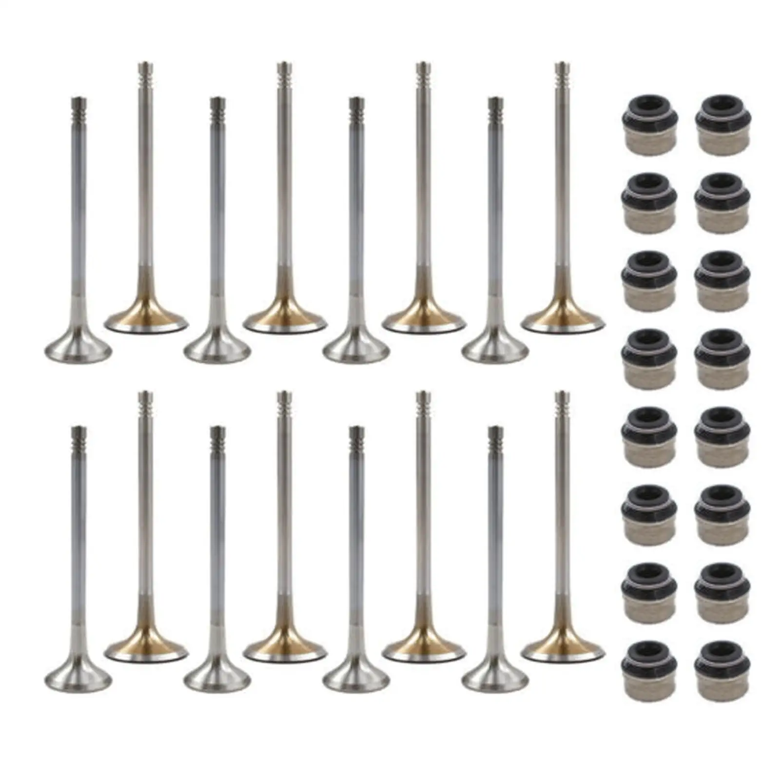 Pack of 16 Engine Intake Exhaust Valves Set Fit for Audi for vw 2.0T Fsi