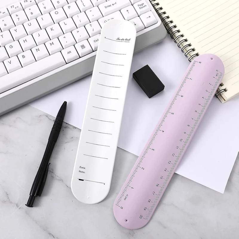 Top-Wearable Notepad, Silicone Memo Wristband With Ruler, Nurse Reminder Erasable Wrist Notepad With Pen And Eraser