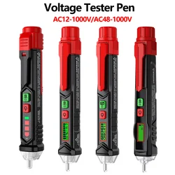 Digital AC Voltage Detector Smart Non-Contact Tester Pen Meter 12-1000V/48V-1000V Electronic Tester Electric Sensor Test Pen