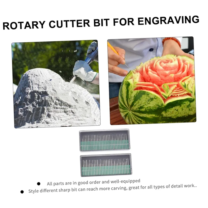 

A26F-60 шт. фрезы для вращающихся инструментов, универсальные шлифовальные аксессуары для гравировки, резьбы, полировки и отделки