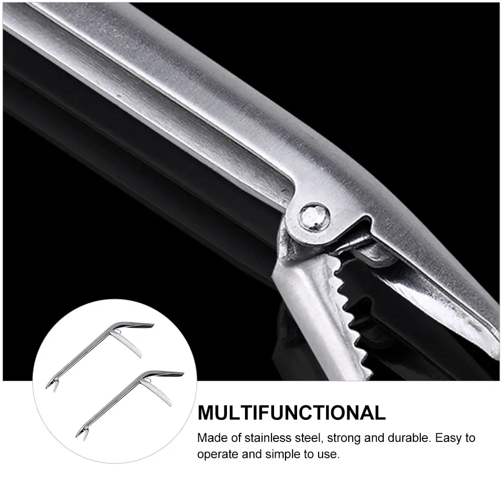 

2 pcs Stainless Steel Fishing Plier Durable Fish Body Clamp For Catching Eel Rice Field Ergonomic Handle Fishing Supplies