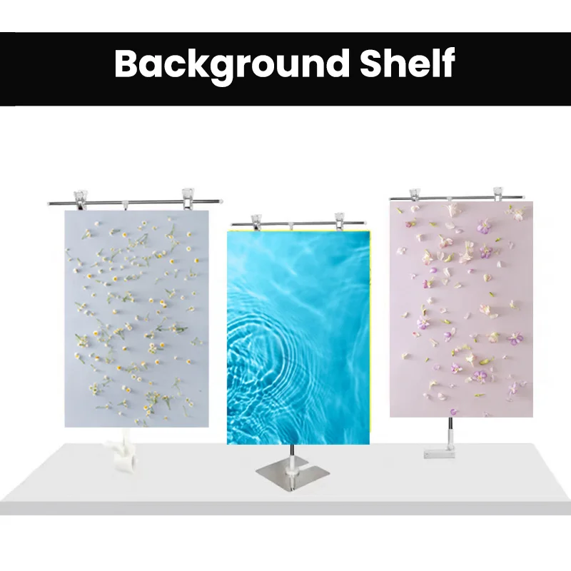 Adjustable T-Shape Photography Photo Backdrop Stands With Clips For Video Studio Poster Stands