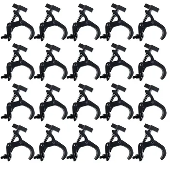 20 sztuk/partia aluminiowe światła sceniczne haki światła sceniczne kratownica Par Beam Light haki klubowy zacisk wiszący profesjonalny sprzęt Disco DJ