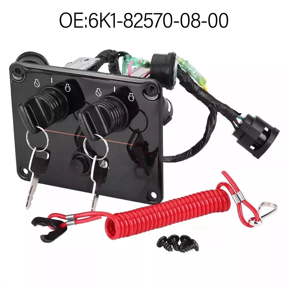 

Boating Needs As Shown In The Figure Top Twin Key Switch Ignition Panel Convenient Installation Dual-Key Design