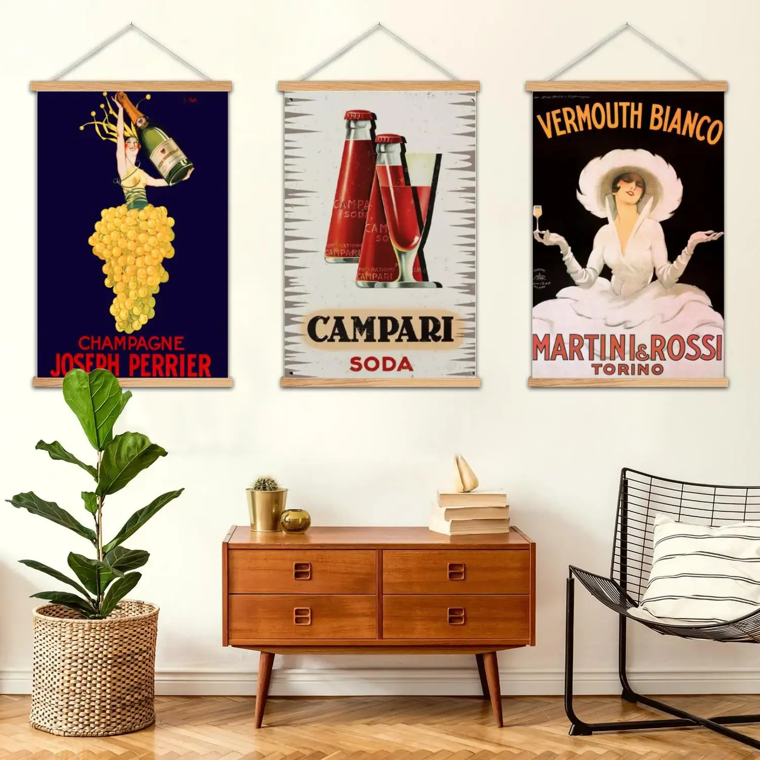 Campari Drinks Gerahmtes Wandgemälde, Leinwandkunst, Poster, Wandkunst, moderne Familie, Schlafzimmerdekoration, Poster, dekorative Malerei