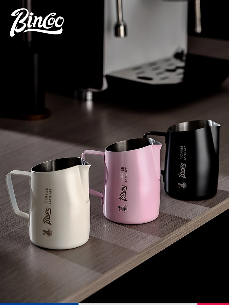 Bincoo Italian Style Coffee Cup Professional Latte Art Milk Frothing Cup Stainless Steel Coffee Making Tools Espresso Cup