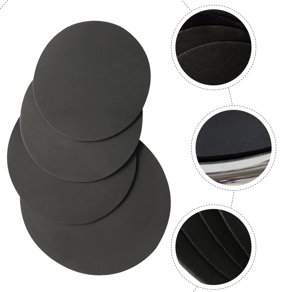 4 Pcs Drum Accessories Pad 14 Practice Kit Mute Soundproofing 13 Inch Tenor Foam