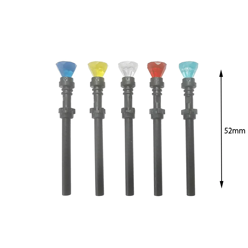 Phantom Ninja Trident Snake Mace Pharaoh's Staff mit Cobra Serpent Scepter Baustein Waffe Zauberstab Ziegelfigur Spielzeug