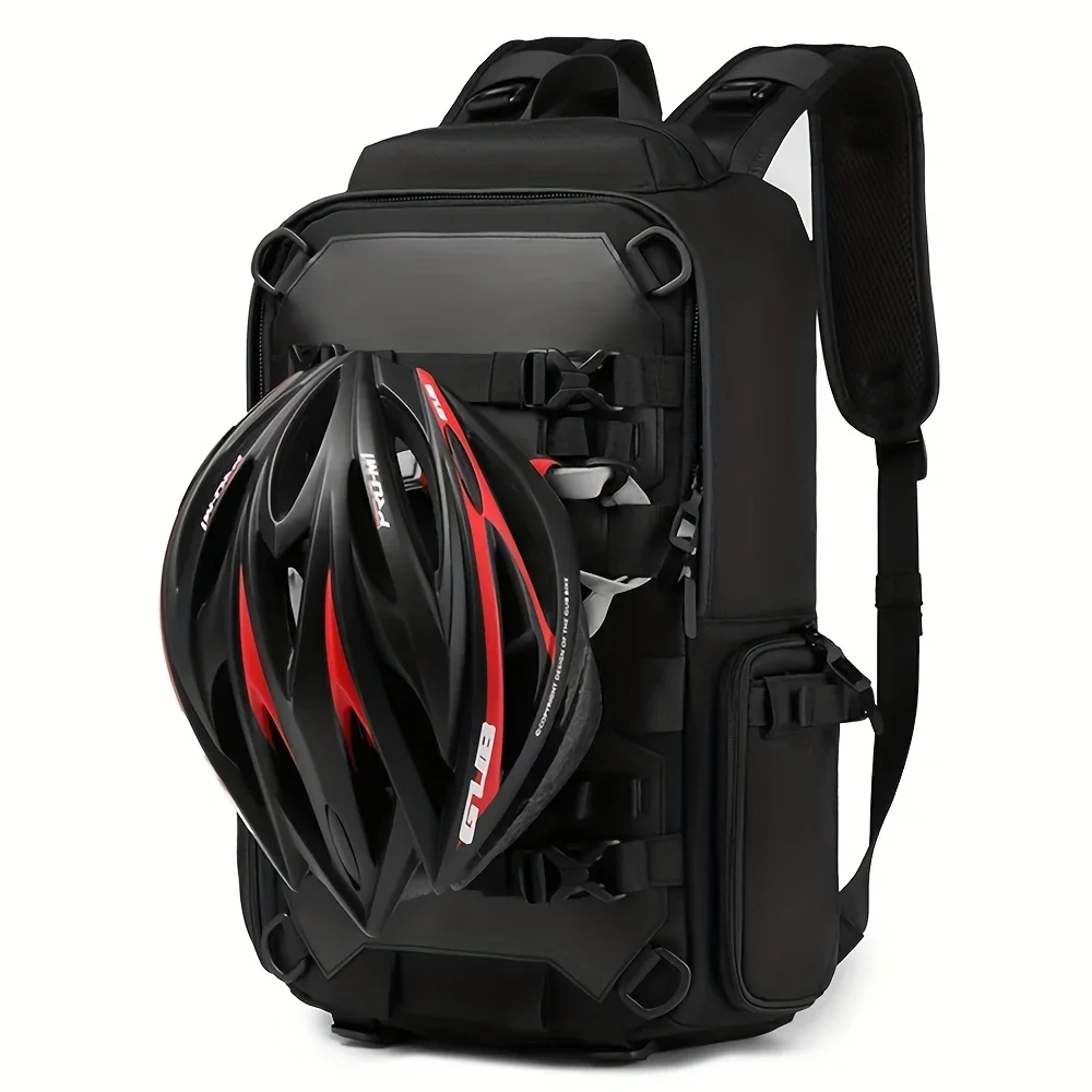 

17.3 inch Laptop Backpack For Men Nylon Travel Backpack Outdoor Waterproof Rider Cycling Sports Motorcycle Helmet Backpack