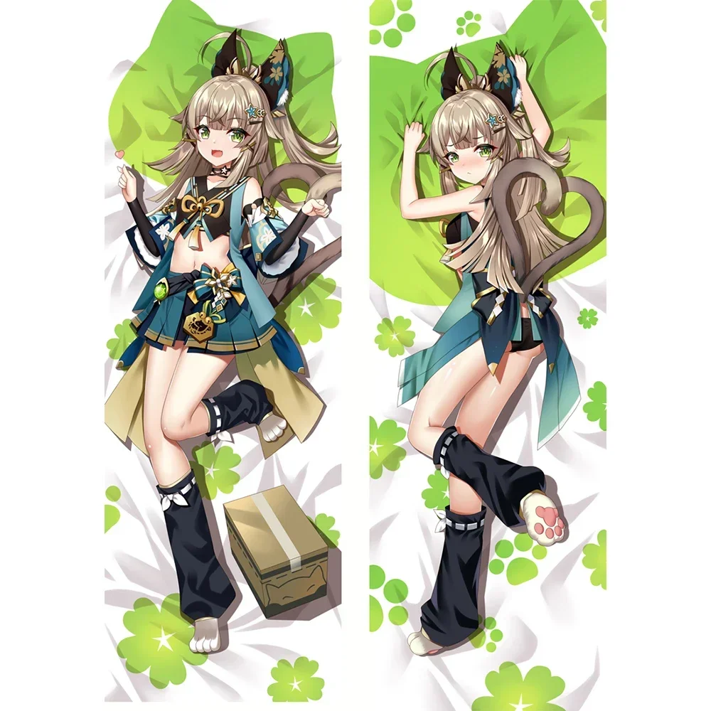 Sexy Dakimakura Pillowcase Cosplay  Anime Kirara Genshin Impact  Hugging Body Cushion Cover Bed Decor Gift