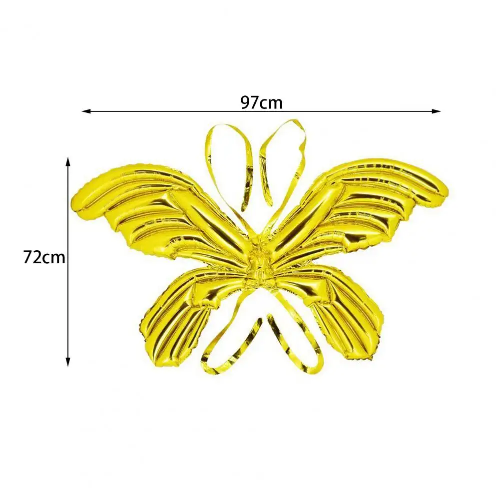 Kleurrijke Vlinder Vleugel Ballon Terug Hangende Folie Ballonnen Engel Baby Kinderdag Speelgoed Ballon Bruiloft Verjaardag Feest Benodigdheden