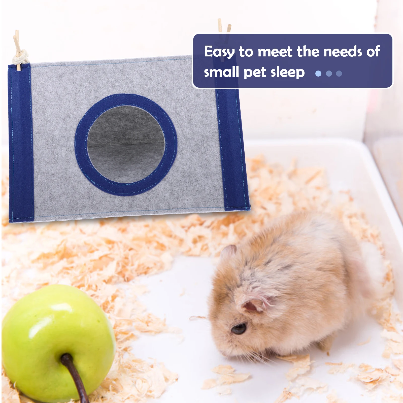 

House Pet Rabbit Nest Chinchilla Hamster Living Space Hideout Felt Cloth Shelter