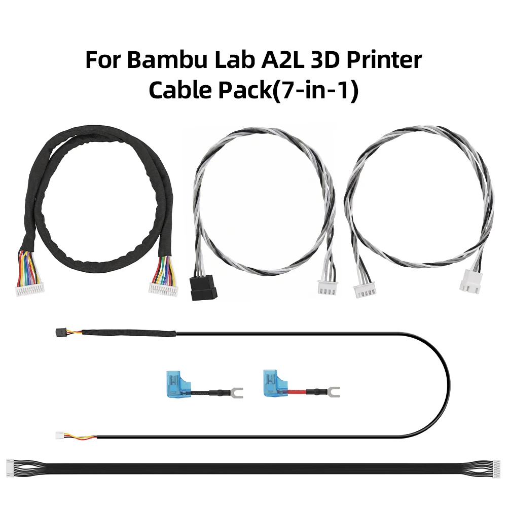 Toaiot For Bambu Lab A2L 3D Printer Cable Pack 7-in-1 High Quality Cable Suitable For Bambu Lab A2L 3D Printer Accessories