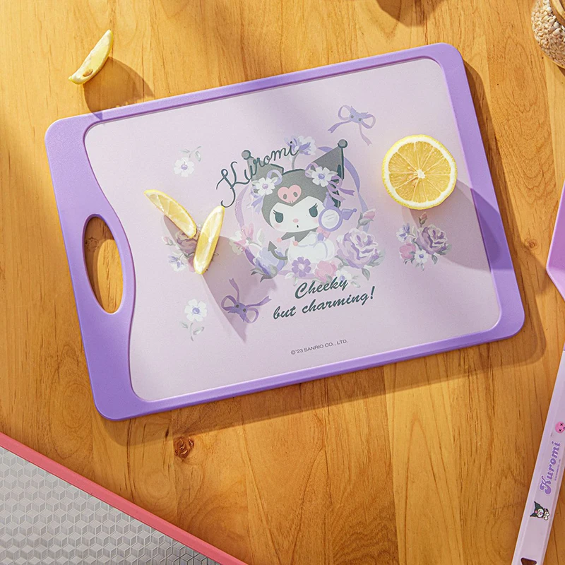 Nowa deska do krojenia ze stali nierdzewnej z kreskówkowymi przyborami kuchennymi Sanrio Urocza dwustronna deska do krojenia do żywności uzupełniającej