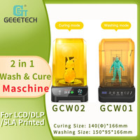 Geeetech Wash and Cure 2 in 1 Machine, UV Resin Curing Box Cleaning Station, Rotary Box Bucket, for LCD SLA DLP 3D Printer Model