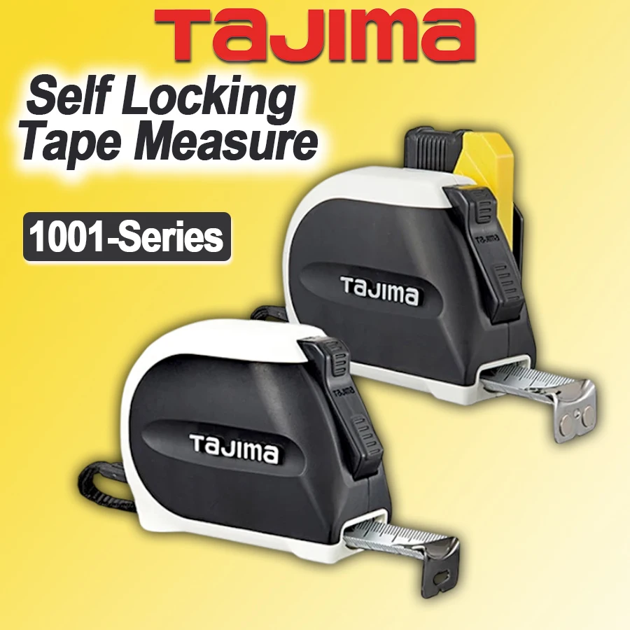 TAJIMA Self Locking Tape Measure Metric High-Precision Box Ruler Measuring Tool No.1001-1649/ 1899/ 1900