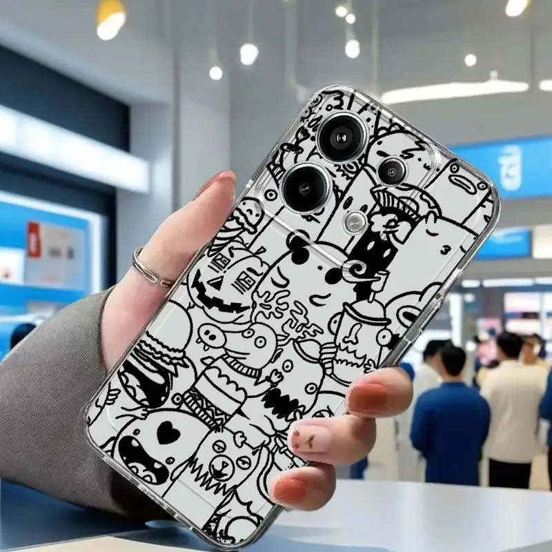 Black Graffiti Patt… - image