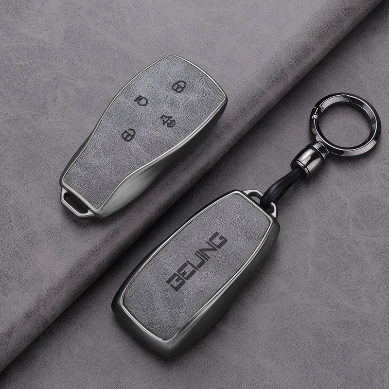 TPU Car Key Cover Case Protector Holder Shell For Baic Beijing BJ40 PLUS EX5 EU5 EC5 BJ80 U7 X7 Keyless Keychain Accessories