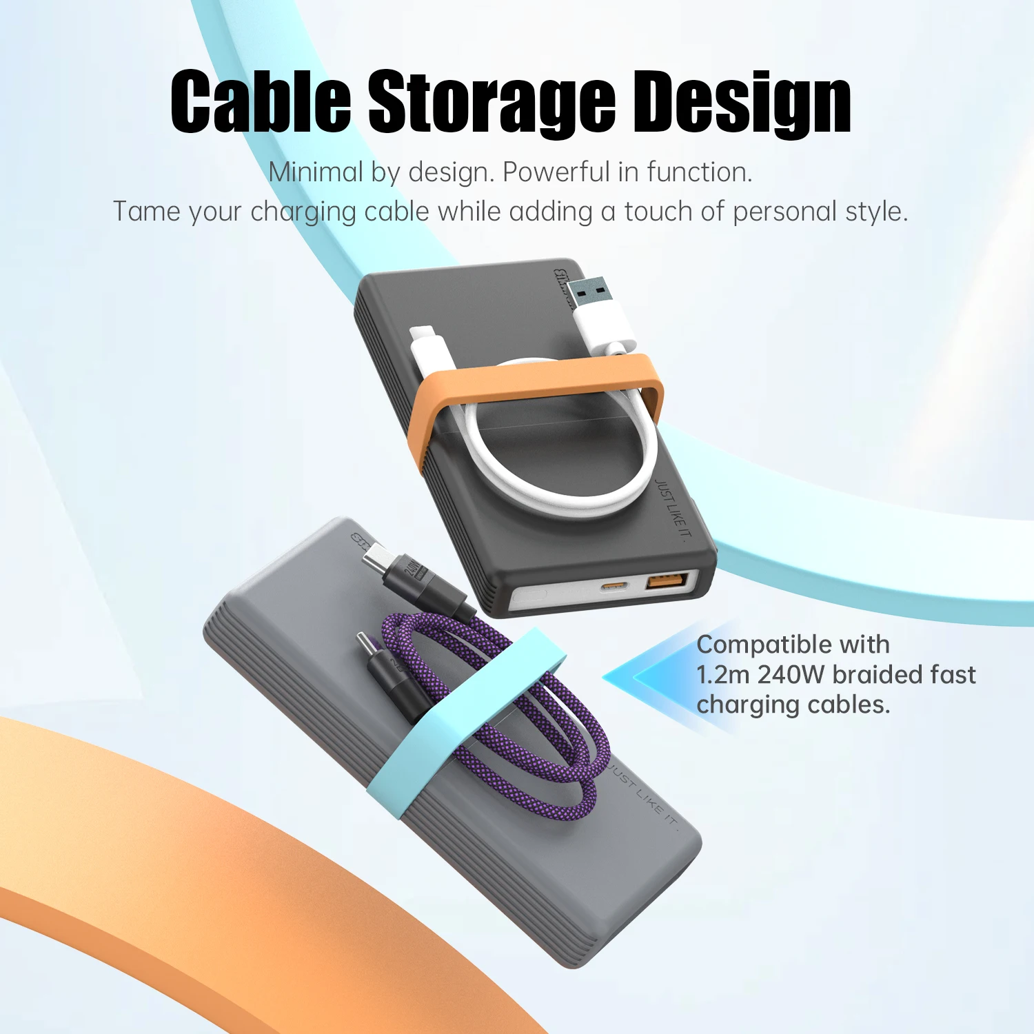 SIKAI الغطاء الواقي غطاء من السيليكون لهواوي 66 واط قوة البنك 12000 مللي أمبير مكافحة الإفلات المضادة للانزلاق غطاء كامل واقٍ
