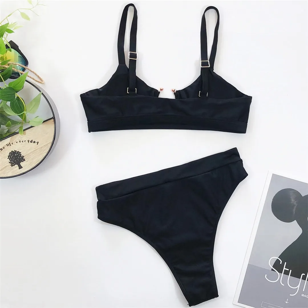 NEUER Leoparden-Badeanzug, hochtaillierter Bikini, Damen-Badebekleidung, zweiteiliges Bikini-Set, Badeanzug mit Schlangenmuster, Badebekleidung, V1712 – Detail 25