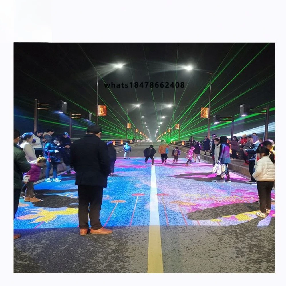 Indoor Playground 3D Hologram Advertising Motion Sensor Projector Interactive Plastic Floor Projection System Kid Games 50+
