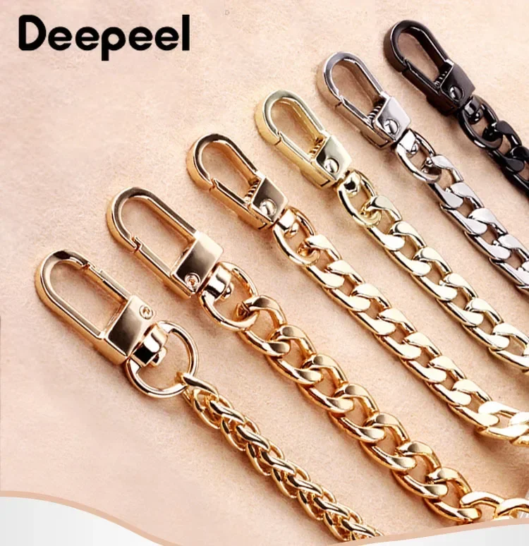 1Pc  20/100/120cm Metal Purse Chain Bags Strap Replacement Shoulder Crossbody Bag Straps Wallet Handle DIY Hardware Accessories