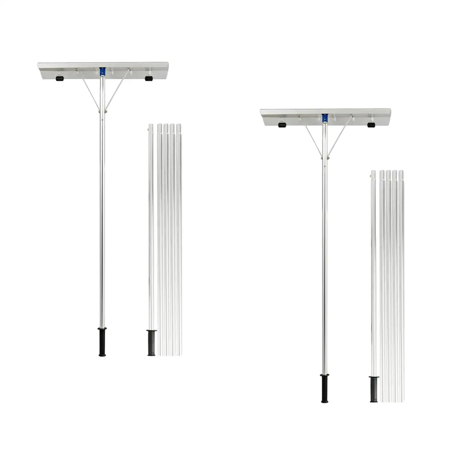 คราดหิมะหลังคา Telescoping เครื่องขูดหิมะหลังคาสําหรับท่อบ้านหิมะ