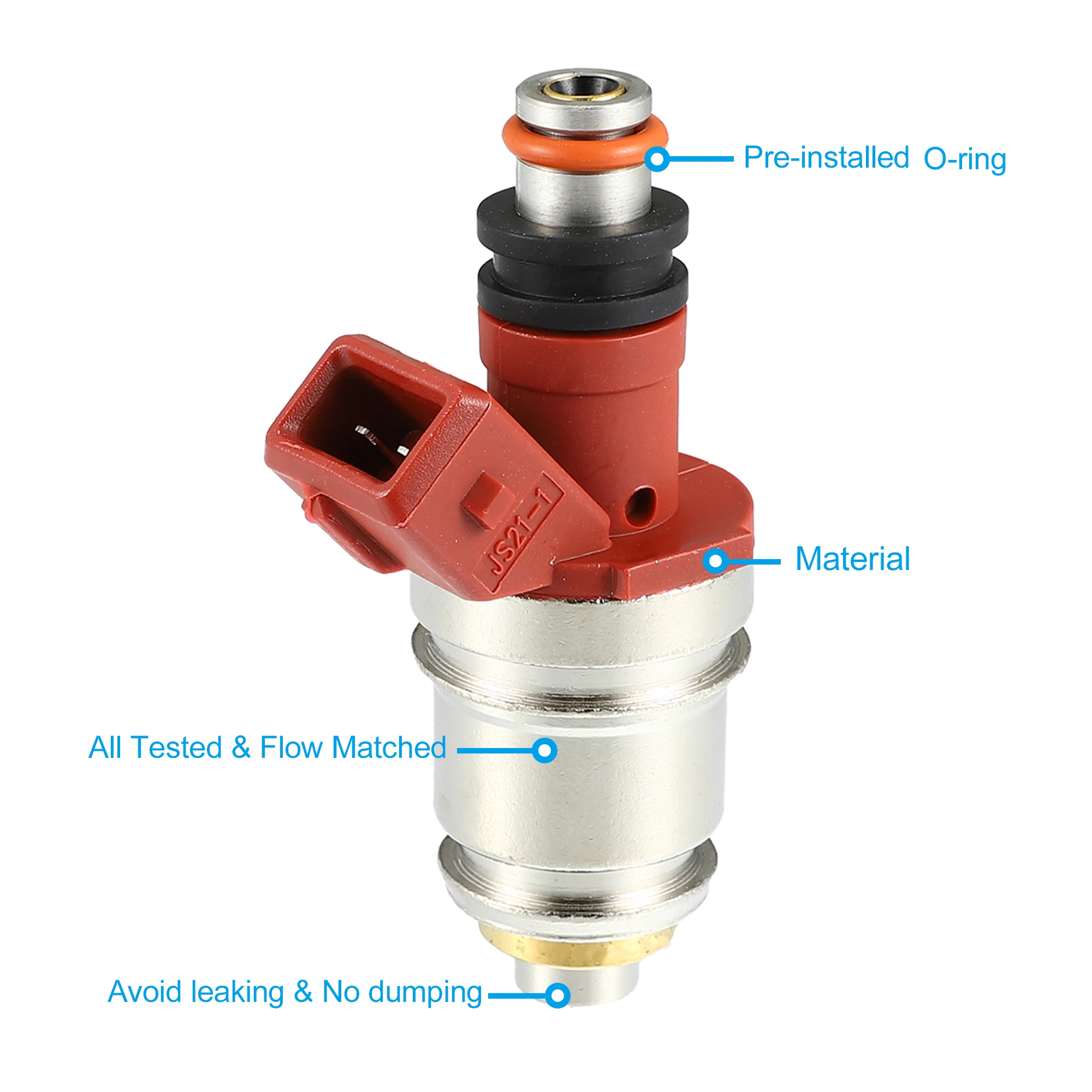 

UXCELL 4 шт. 16600-86G00 Автомобильная топливная форсунка для Nissan Hardbody Pickup 2,4 л 94